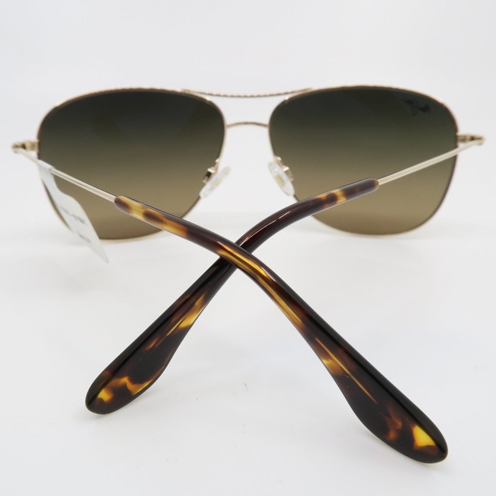 Maui Jim CLIFF HOUSE MJ 247-16 59 Gold/Bronze Polarized New Aviator Sunglasses - Picture 6 of 7